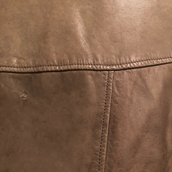 Cole Haan gray leather jacket - Picture 8 of 11